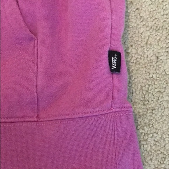 EUC Fuschia Vans Sweatshirt/Hoodie, Size Large - Picture 5 of 9